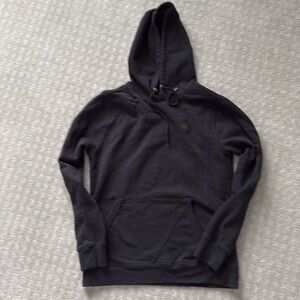 Mens Solid Black Volcom Hoodie-light weight